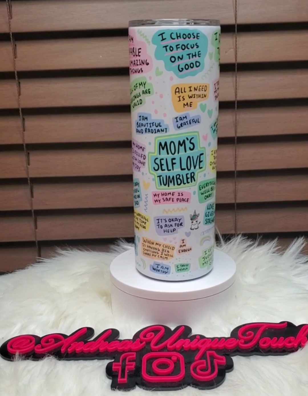 Moms Self Love Tumbler