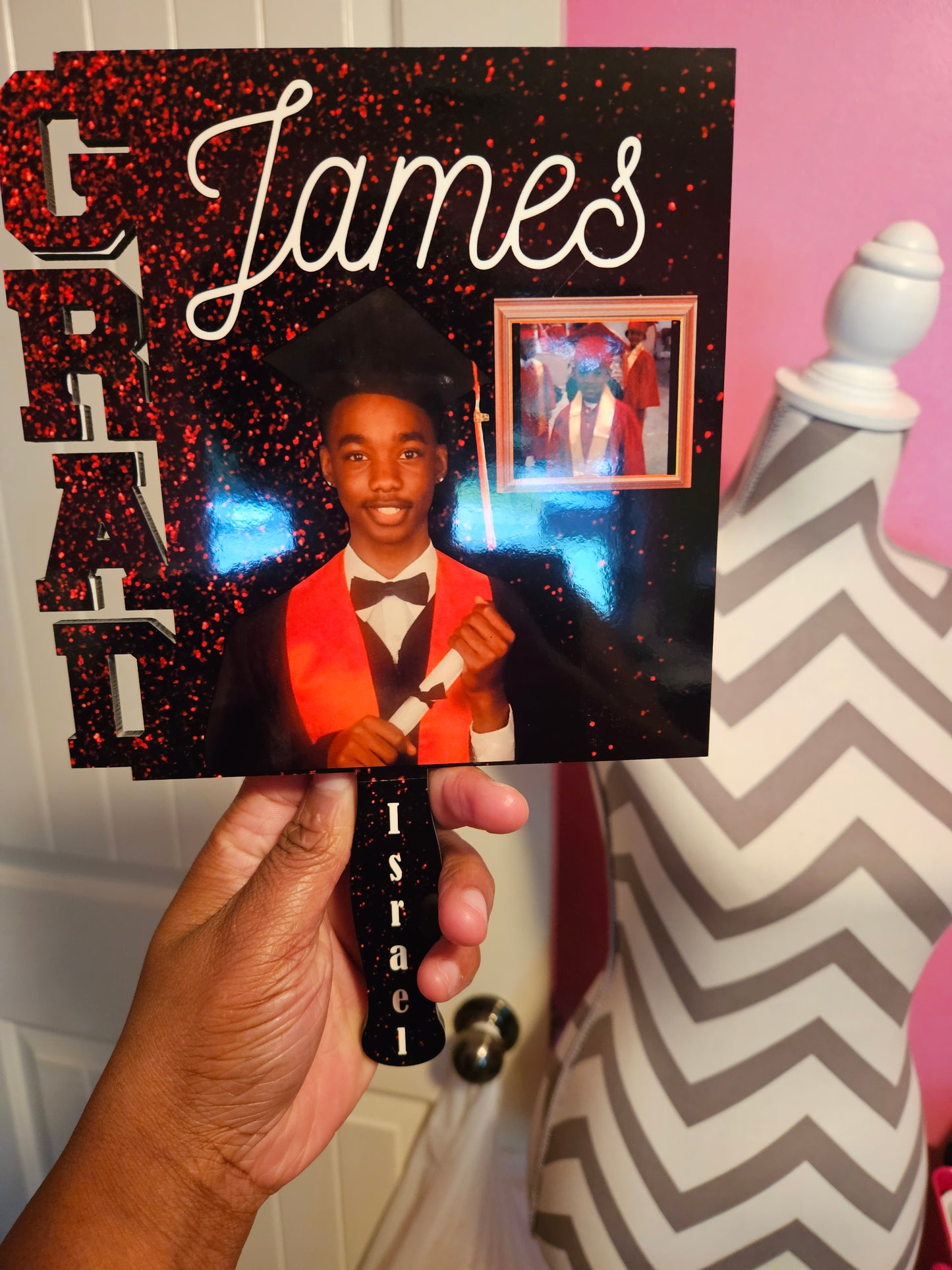 Graduation Wood Fans